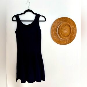 Eliza J Ribbed Fit & Flare Dress